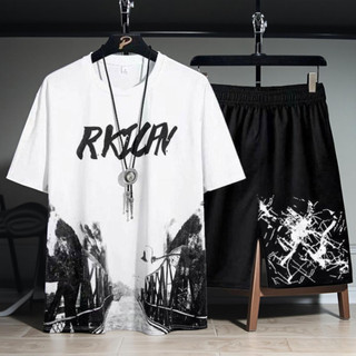 ⭐ SIÊU RẺ ⭐ Đồ bộ hoạt hình CÂY CẦU form rộng Unisex, SET quần áo RKICFN chất thun mè 2 màu L1