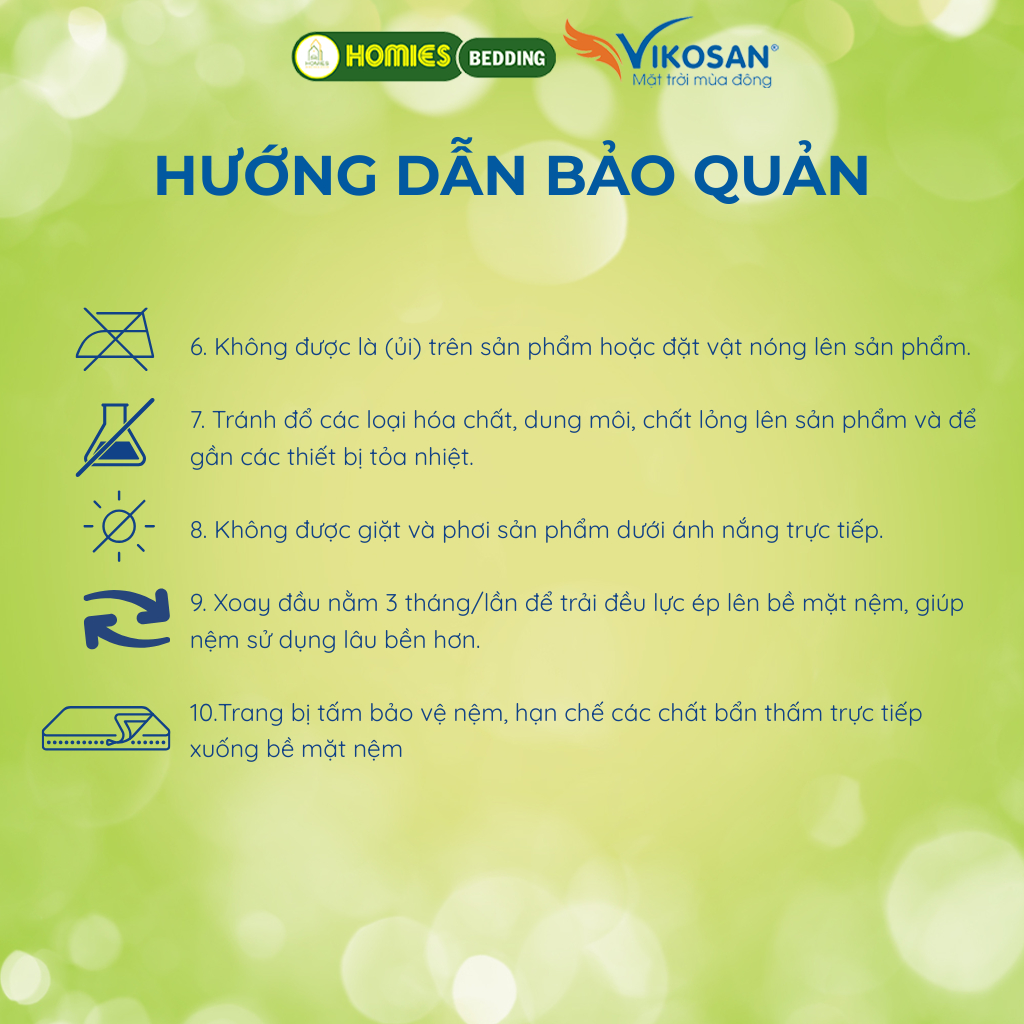 [Tặng Ruột Gối Đầu] Đệm Bông Ép M2 Ecolife Chính Hãng Vikosan, Nệm Bông Tinh Khiết Chống Lún