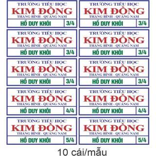 Bảng Tên logo,phù hiệu học sinh, công nhân, nhân viên, bảng tên cho bé, chuẩn vải keo, bền màu, TK khác vui lòng liên hệ