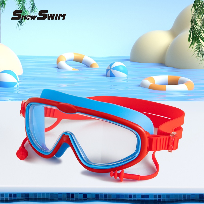 Kính Bơi Trẻ Em SNOW SWIM SG230 Góc Nhìn Siêu Rộng 180° | Tích Hợp Bịt Tai Chống Nước | Chống UV | Cho Bé 3-12 Tuổi