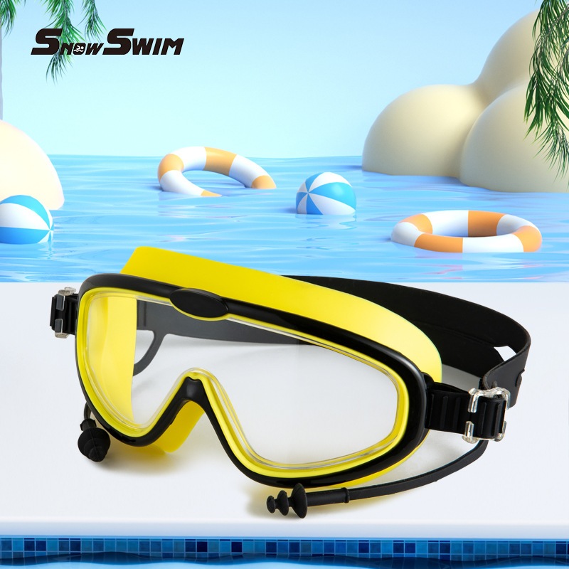 Kính Bơi Trẻ Em SNOW SWIM SG230 Góc Nhìn Siêu Rộng 180° | Tích Hợp Bịt Tai Chống Nước | Chống UV | Cho Bé 3-12 Tuổi