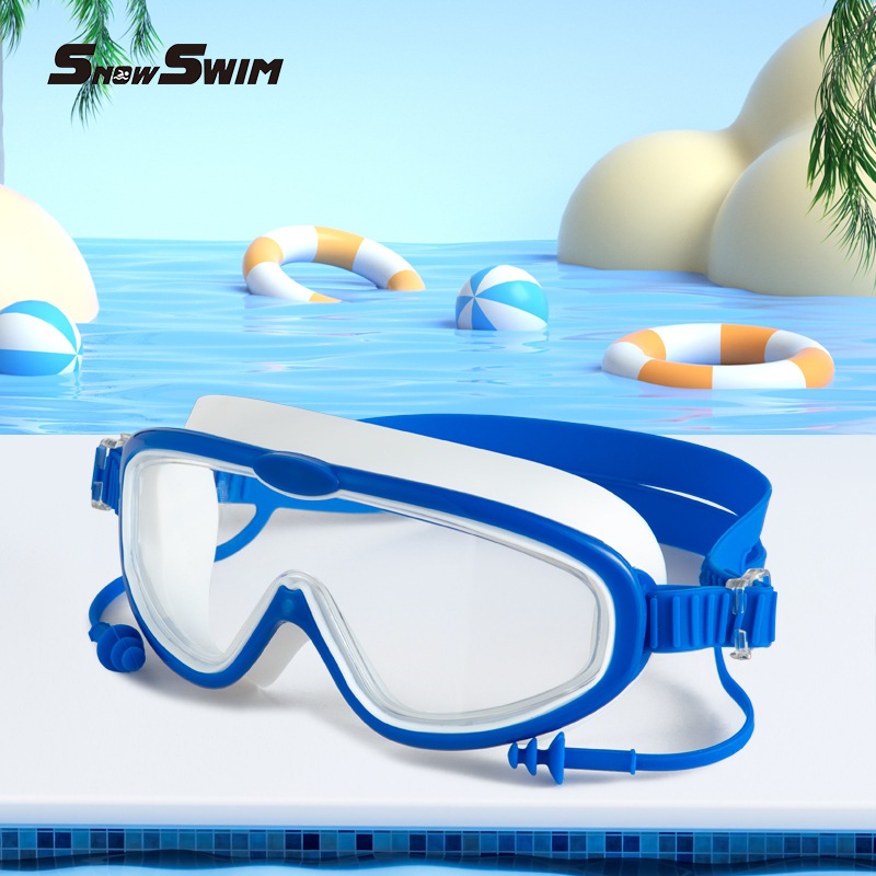 Kính Bơi Trẻ Em SNOW SWIM SG230 Góc Nhìn Siêu Rộng 180° | Tích Hợp Bịt Tai Chống Nước | Chống UV | Cho Bé 3-12 Tuổi