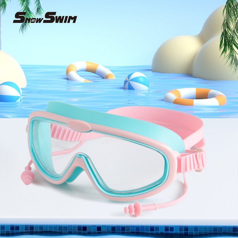 Kính Bơi Trẻ Em SNOW SWIM SG230 Góc Nhìn Siêu Rộng 180° | Tích Hợp Bịt Tai Chống Nước | Chống UV | Cho Bé 3-12 Tuổi
