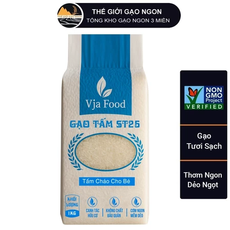 Gạo Tấm thơm VJA - Gạo tấm từ gạo ST25 Túi 1 kg - Giá Sỉ, Date mới