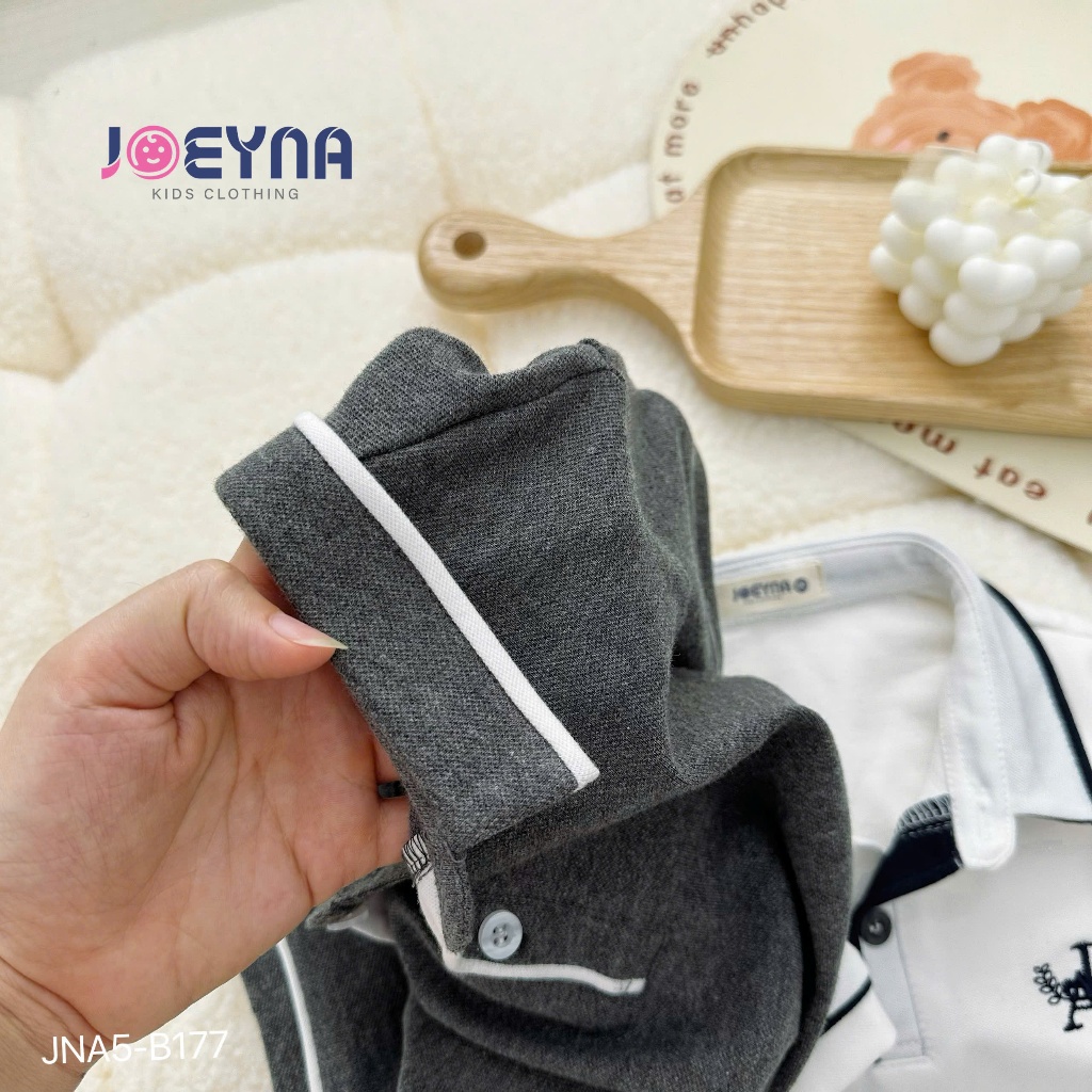Set bộ polo cộc Joeyna B177 thê chữ so hot cho bé