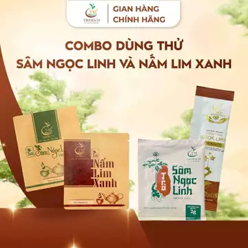 Combo dùng thử quà tặng sức khỏe sâm Ngọc Linh & Nấm Lim Xanh TRIMICO