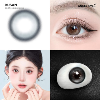 Lens xám có độ cận Angel Eyes BUSAN hiệu ứng loang màu như mắt ướt lens filter đang thịnh hành trên tốp tốp