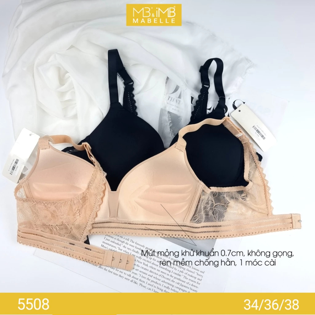 MB 5508 Áo ngực không gọng mút mỏng mát nhẹ thoải mái