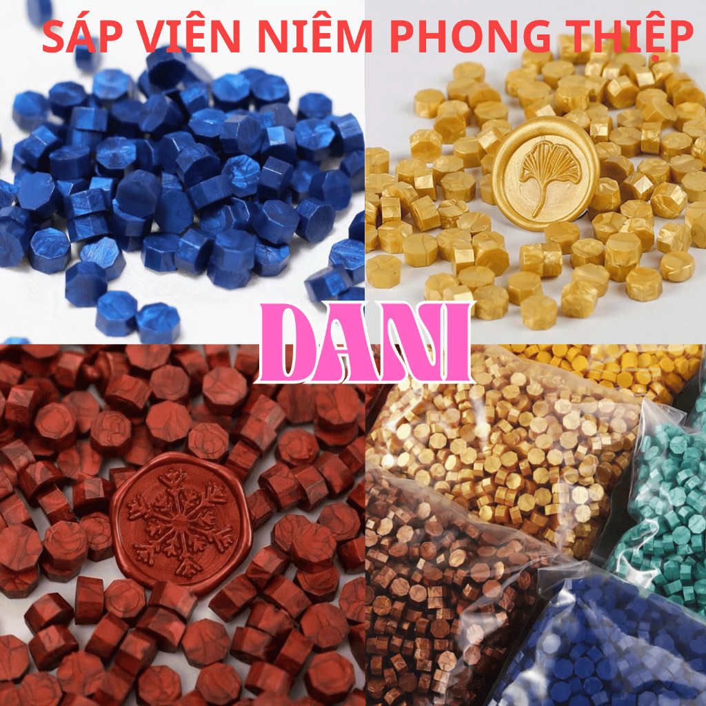 HK0104 DANY (SÁP VIÊN) HẠT SÁP NIÊM PHONG TRANG TRÍ THIỆP CƯỚI, BÌ THƯ, SÁP ĐÓNG DẤU NIÊM PHONG SNP