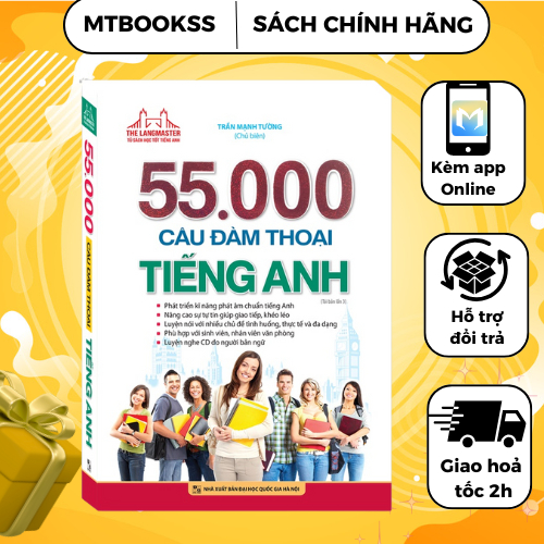 Sách - 55000 Câu Đàm Thoại Tiếng Anh