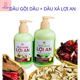 ComBo Dầu Gội, Dầu Xả Thảo Dược Ngăn Rụng Tóc, Kích Mọc Tóc Lợi An