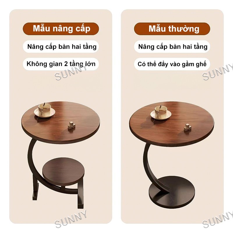 SUNNY Bàn góc sofa hình chữ G phong cách hiện đại nhỏ gọn tiện lợi đặt cạnh giường phòng khách