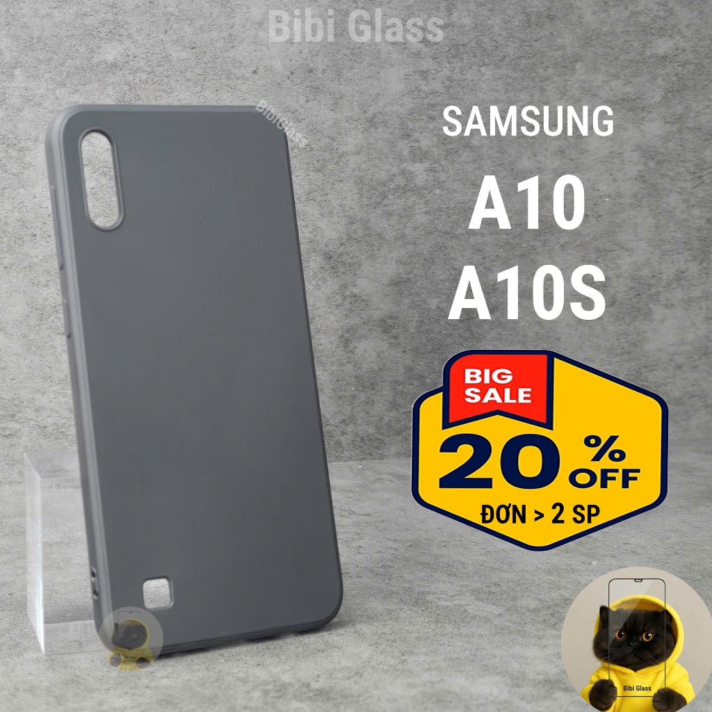 Ốp lưng Samsung A10s, A10 cạnh vuông bảo vệ cam nhựa dẻo Vỏ bao lưng điện thoại ss bibi