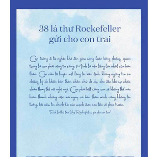 Sách - 38 Lá Thư Rockefeller Gửi Cho Con Trai - MCBooks Chính Hãng