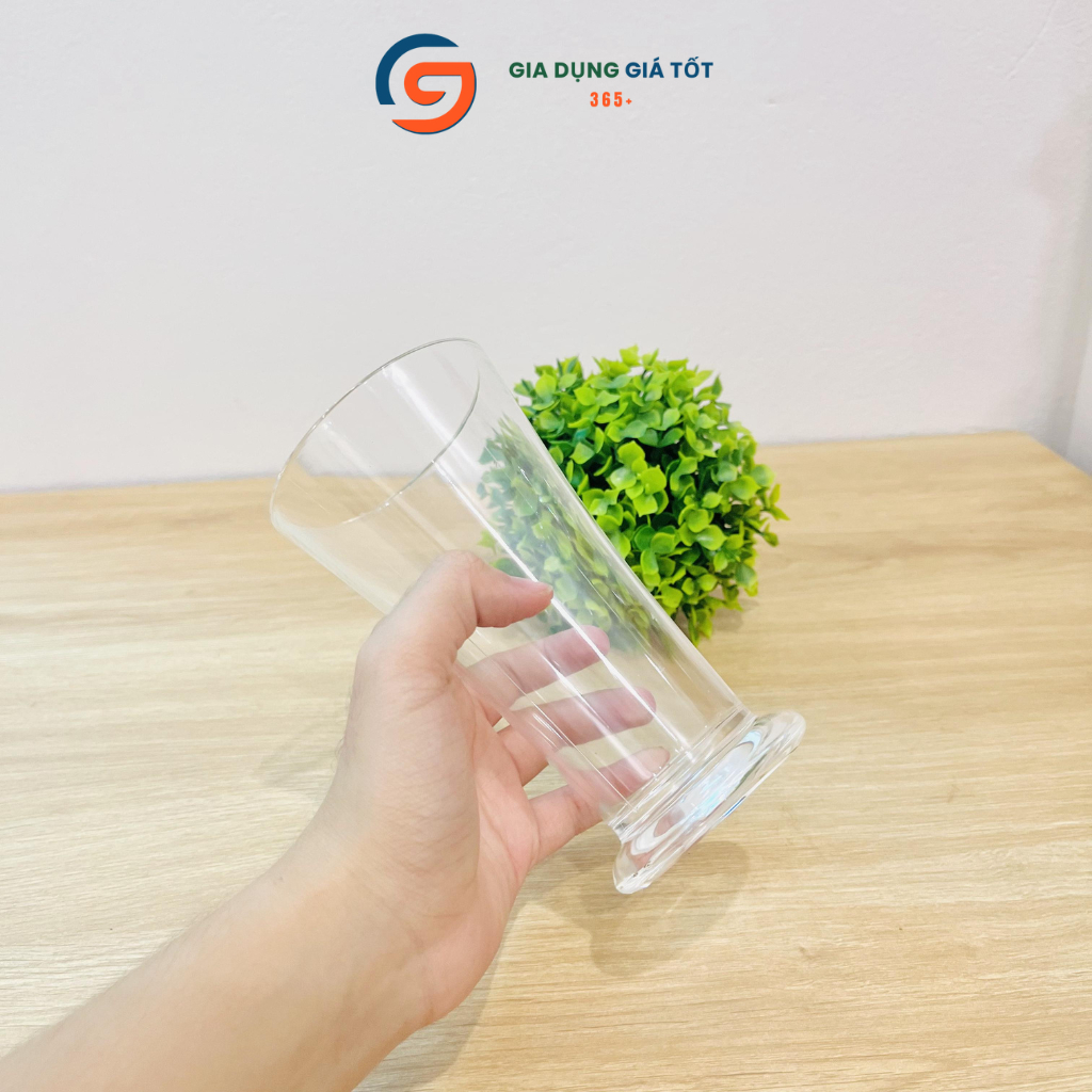 Ly nhựa trong suốt dáng cao Song Long -ly giả thủy tinh uống bia, nước ép, sinh tố