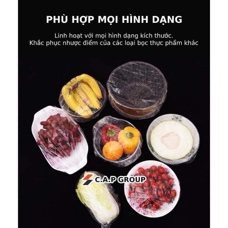 Túi gấu bọc thức ăn siêu tiện lợi, co giãn 4 chiều phù hợp nhiều kích thức giúp thực phẩm tươi ngon, sạch sẽ