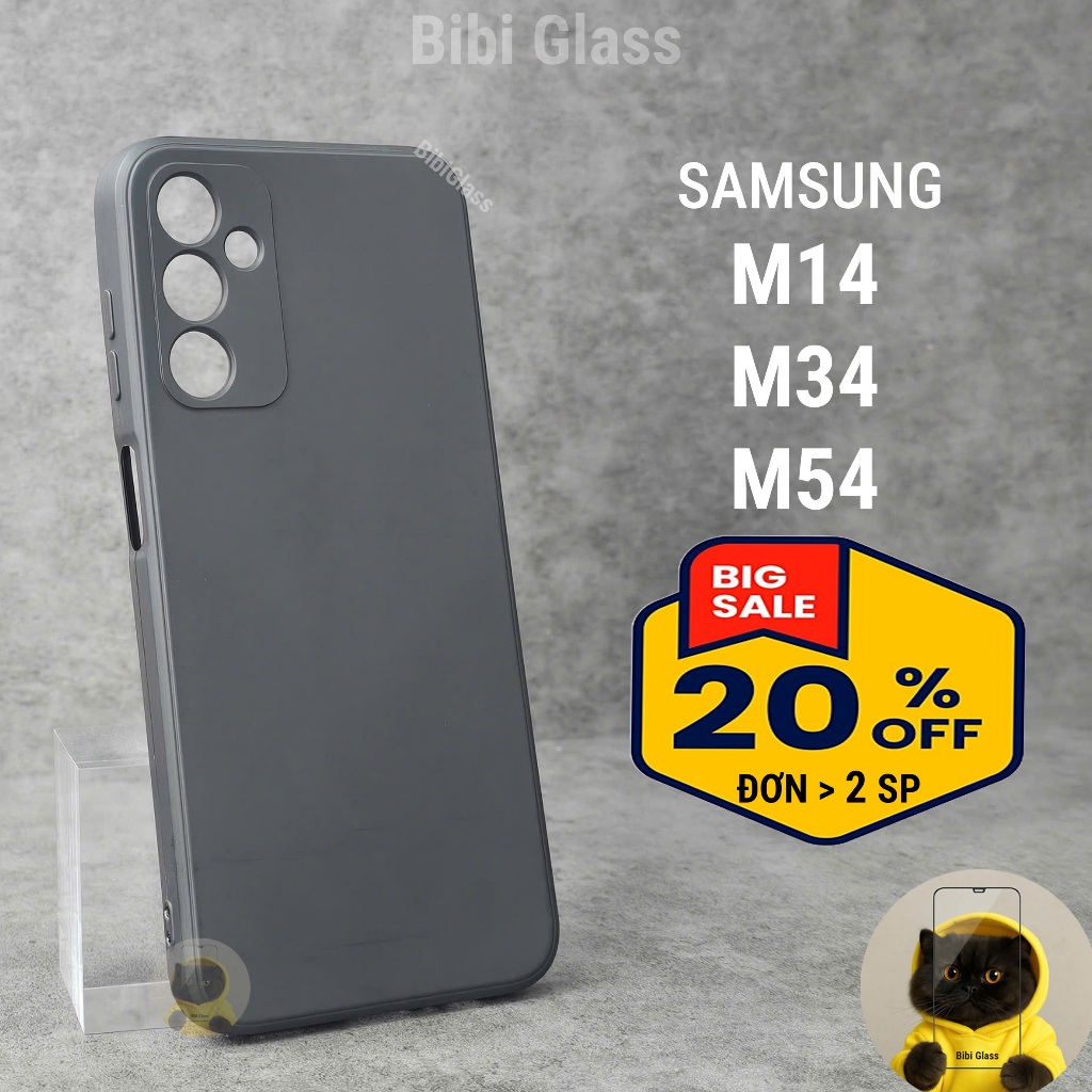 Ốp lưng Samsung M14, M34, M54 5G nhựa dẻo cạnh vuông tpu cao cấp bảo vệ cam đt bibi