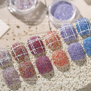 Nhũ Rắc Nail Mùa Đông Dạng Hoa Tuyết – Dạ Quang Lấp Lánh Ảo Diệu