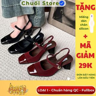 Giày cao gót nữ da PU tổng hợp dệt vải đế cao su dễ thương nhẹ nhàng dịu dàng nữ tính