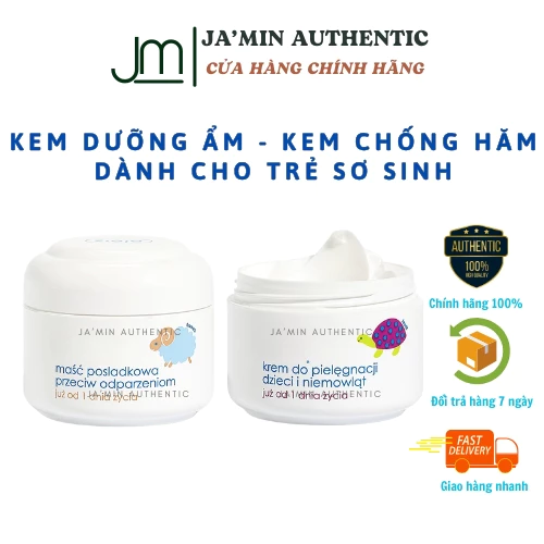 DATE 2027 - KEM DƯỠNG ẨM - KEM CHỐNG HĂM CHO TRẺ SƠ SINH (KEM RÙA - KEM CỪU) - JAMIN AUTHENTIC