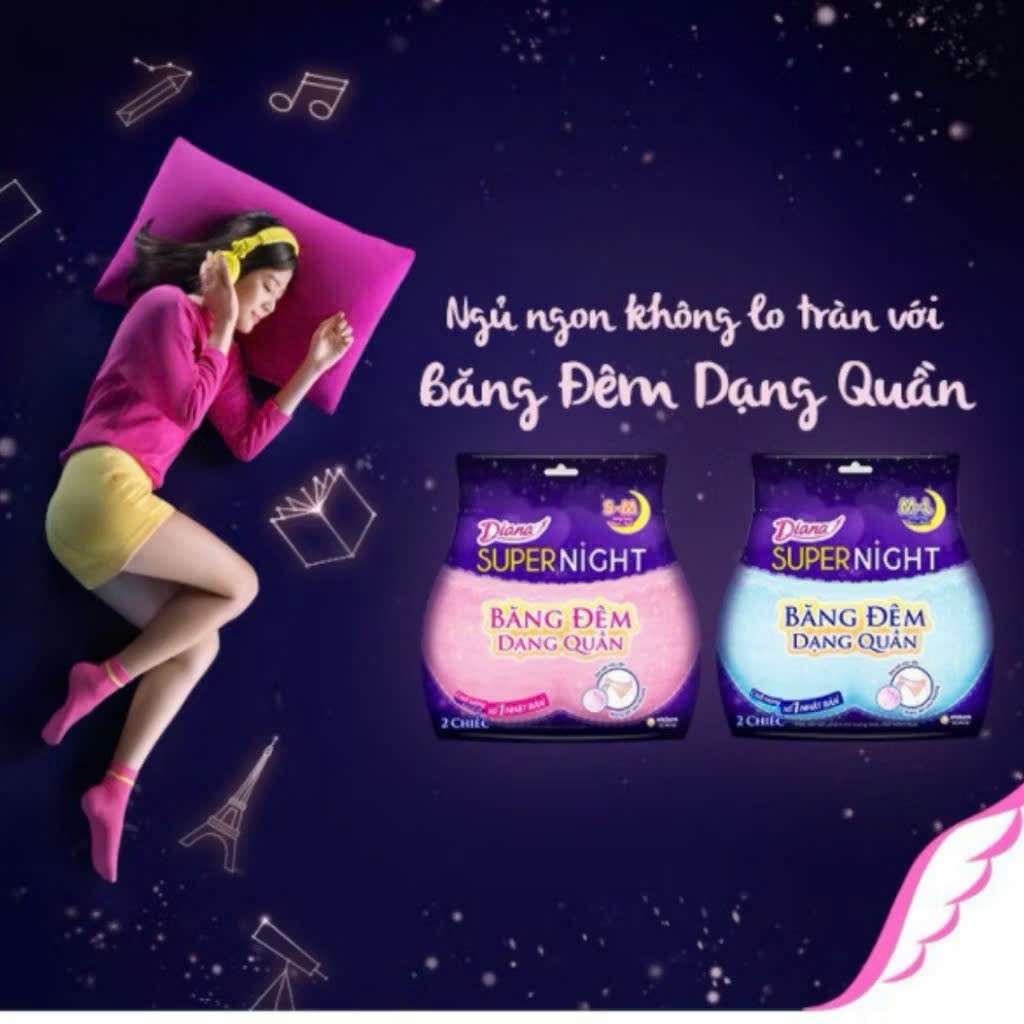 Combo 5 gói Diana Băng Quần Beauty Hip size M-L 5 chiếc/gói