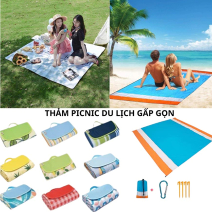 Thảm dã ngoại picnic chống thấm nước gấp gọn dã ngoại du lịch