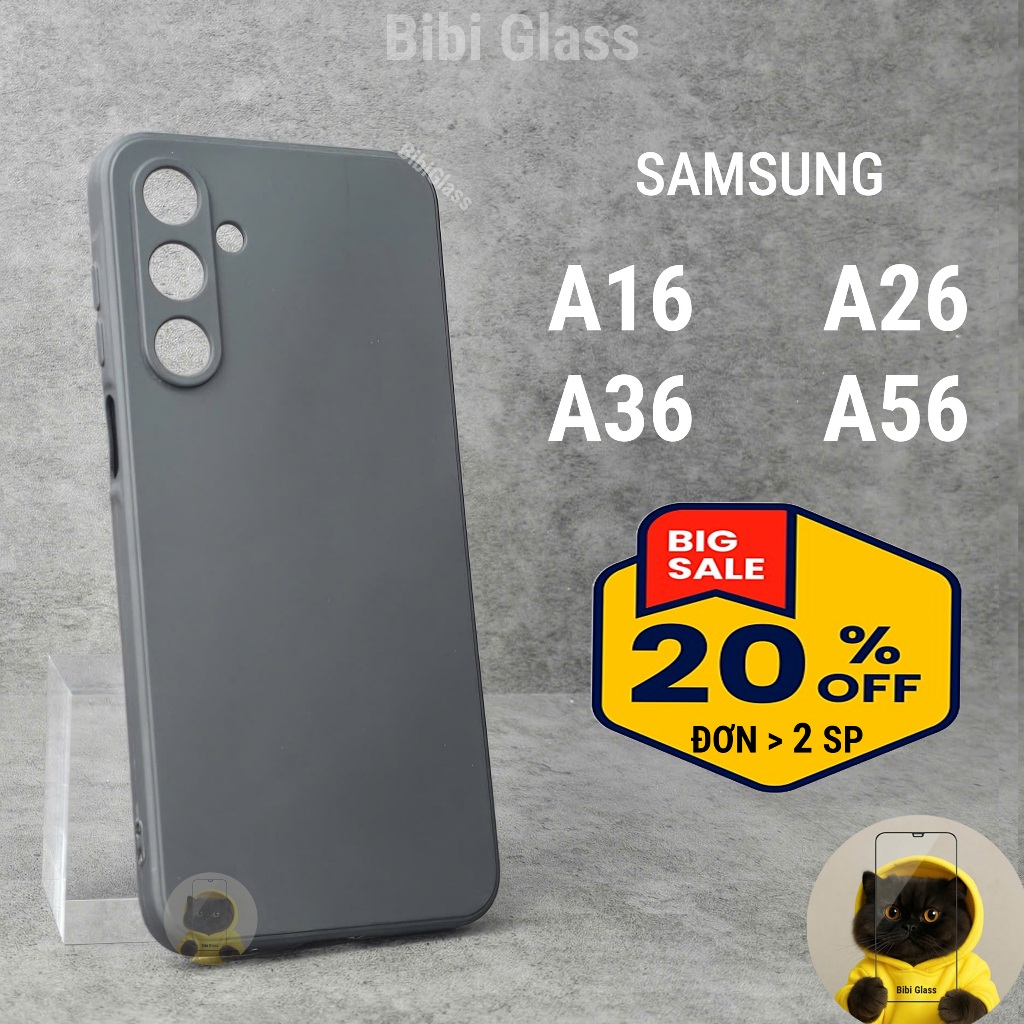 Ốp lưng Samsung A16, A26, A36, A56 5G viền cạnh vuông bảo vệ cam nhựa dẻo tpu Vỏ bao lưng ss BIBI