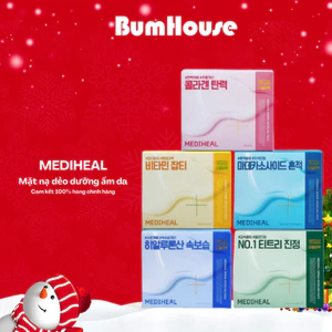 Mặt Nạ Thạch Dẻo Mediheal Ampole Powder TeeTree/Masdecassoside/Vitamin C/Hyaluronate/Collagen Derma Modeling Pack Hộp