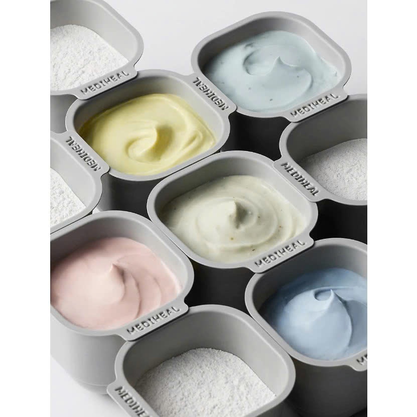 Mặt Nạ Thạch Dẻo Mediheal Ampole Powder TeeTree/Masdecassoside/Vitamin C/Hyaluronate/Collagen Derma Modeling Pack Hộp