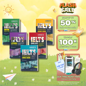 Sách - Combo Ielts Mike's - Tài Liệu Tiếng Anh Thi IELTS 4 Kỹ Năng Nghe Nói Đọc Viết - MCBooks Chính Hãng