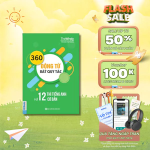 Sách - 360 Động Từ Bất Quy Tắc Và 12 Thì Tiếng Anh Cơ Bản - MCBooks Chính Hãng