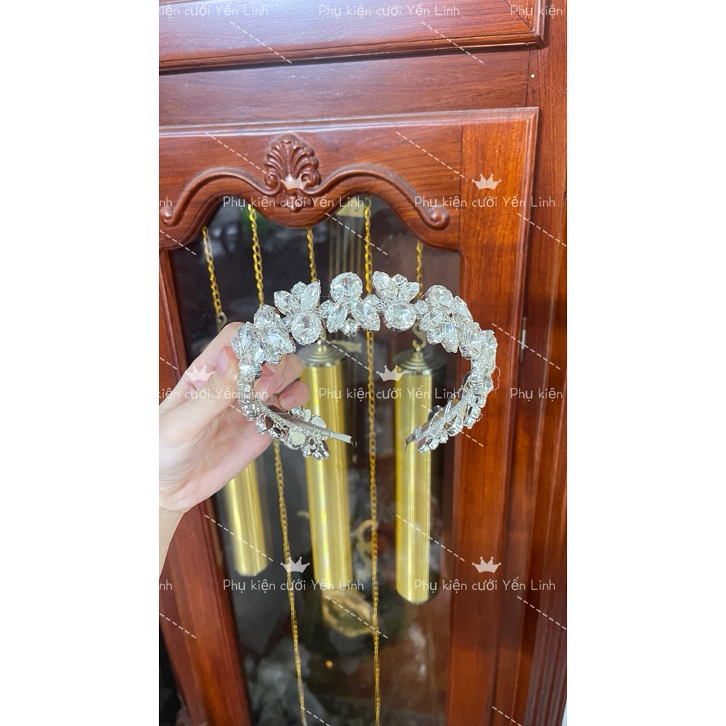 🔥🔥🔥Bờm cài tóc cô dâu đá to lấp lánh xinh -TB1128|PHUKIENCUOIYENLINH