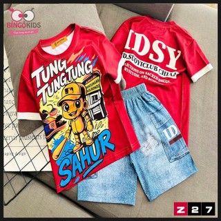 Đồ bộ mặc nhà An's Kids cho bé trai bộ đồ thời trang đường phố thun lạnh in 3D màu sắc đẹp và thoáng mát