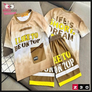 Đồ bộ mặc nhà An Kids cho bé trai bộ đồ thời trang đường phố thun lạnh in 3D màu sắc đẹp và thoáng mát