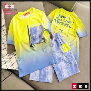 Đồ bộ mặc nhà An Kids cho bé trai bộ đồ thời trang đường phố thun lạnh in 3D màu sắc đẹp và thoáng mát