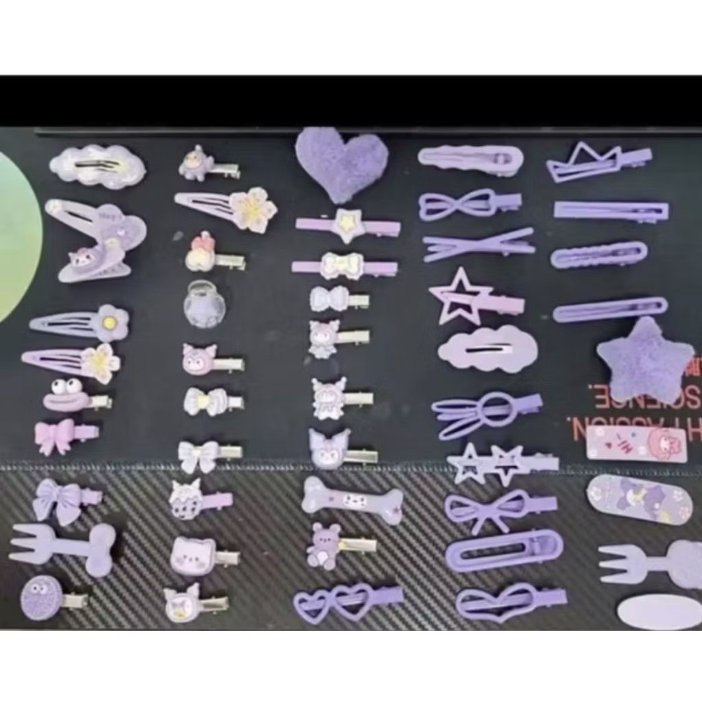 Set 50 kẹp tóc nhiều chi tiết - Set kẹp tóc cho bé gái