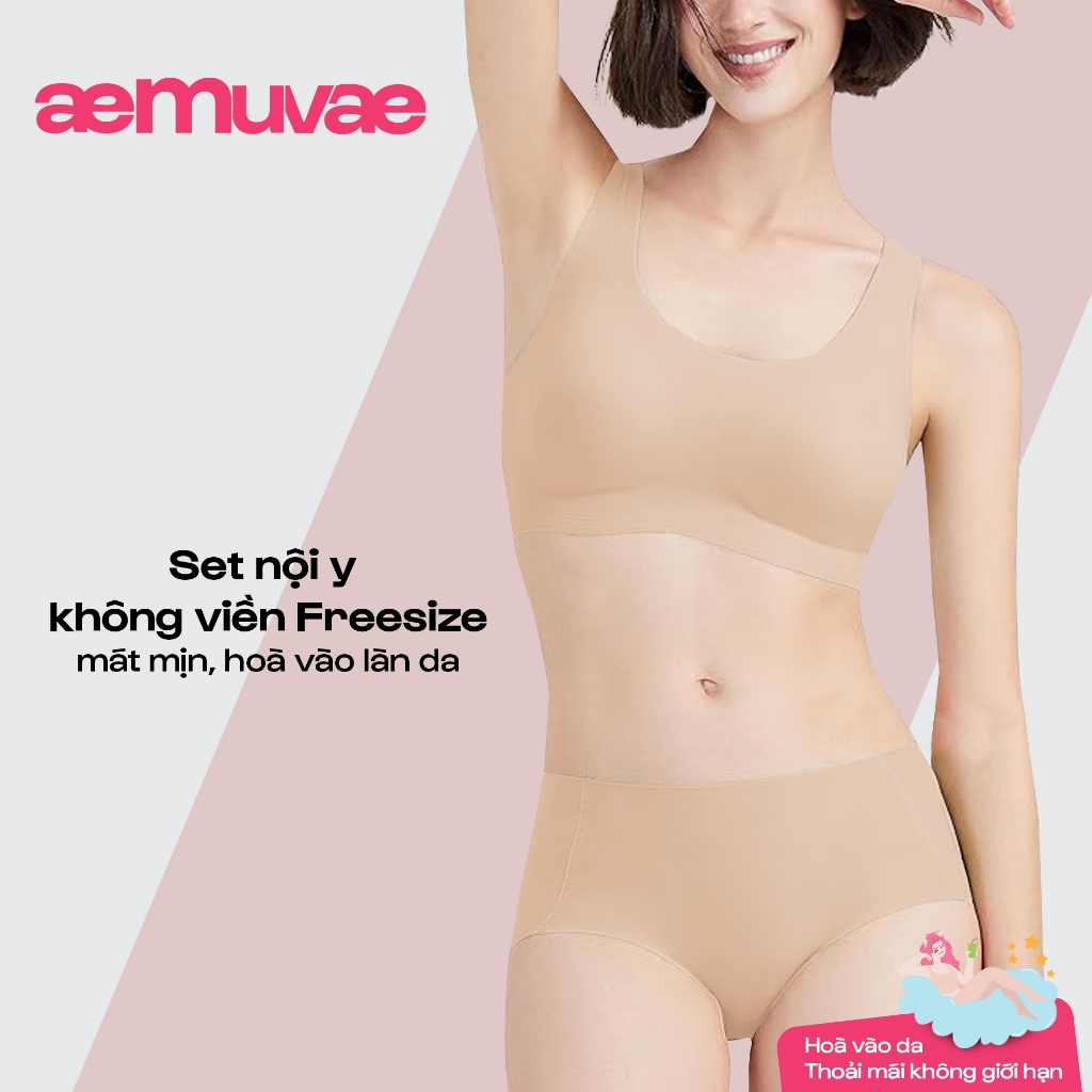 Set nội y không viền Fruity, freesize, siêu đàn hồi, mát mịn hoà vào da - Muvae (aeMuvae)