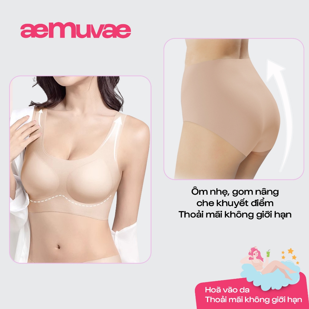 Set nội y không viền Fruity, freesize, siêu đàn hồi, mát mịn hoà vào da - Muvae (aeMuvae)