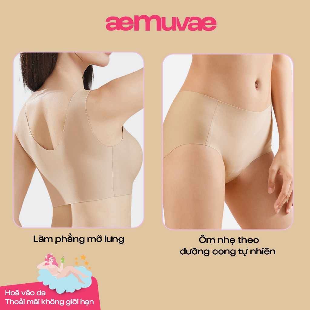 Set nội y không viền Fruity, freesize, siêu đàn hồi, mát mịn hoà vào da - Muvae (aeMuvae)