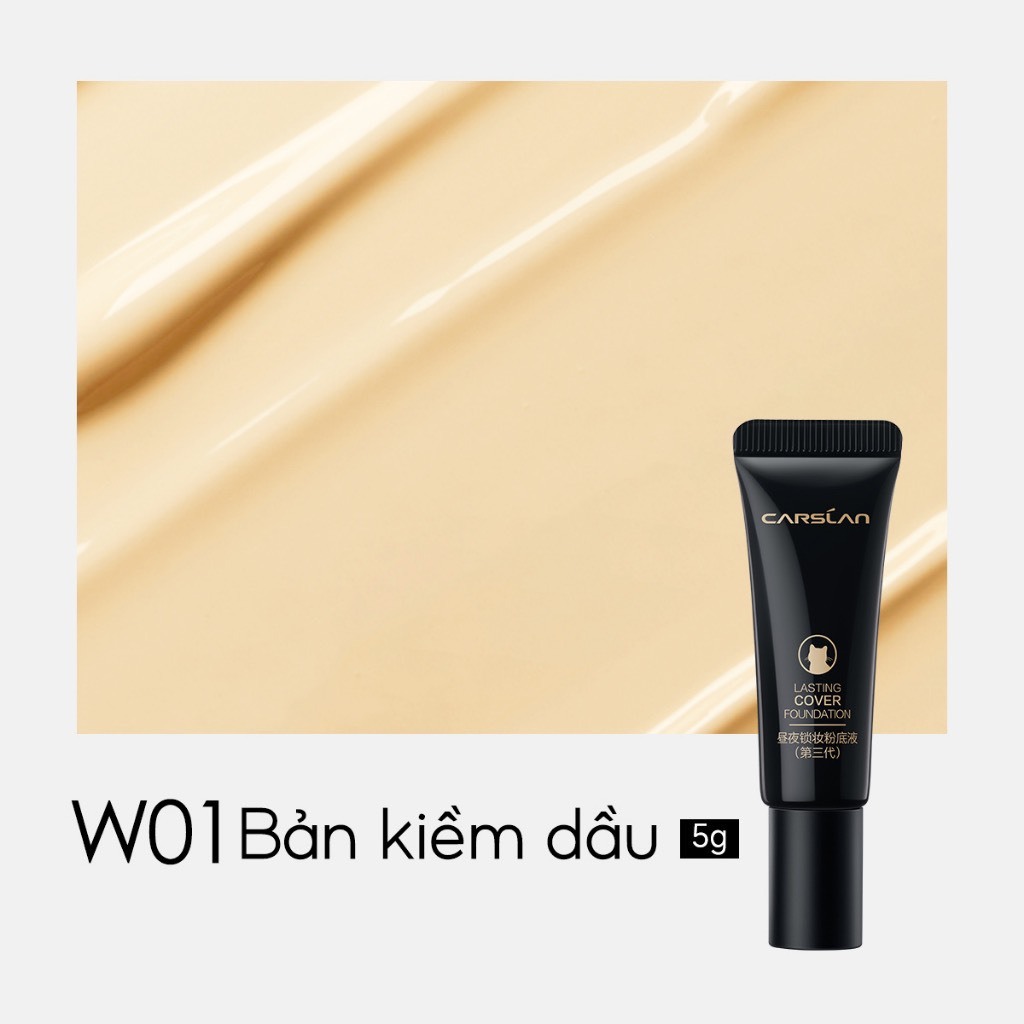 CARSLAN Kem nền Carslan dạng lỏng mini size, kiềm dầu chống nước | NHÍM HOUSE