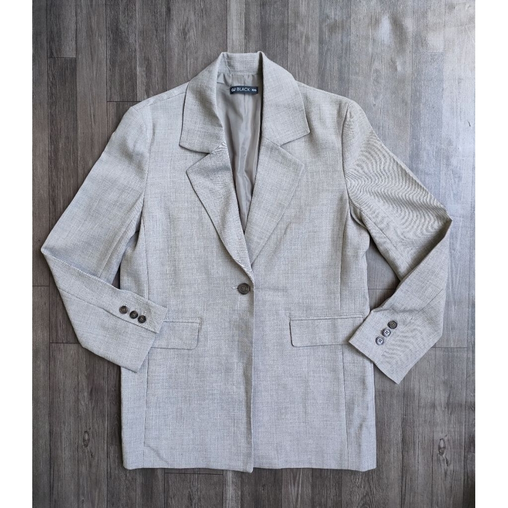(BomoHouse) Áo khoác nữ blazer / vest form suông oversize 2 lớp GJ* bigsize - dư xịn VNXK