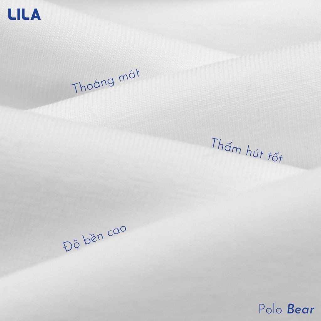 Set đồ cặp couple thêu gấu & tên theo yêu cầu, Áo polo nam váy polo nữ ngắn có cổ vải cotton co giãn - LILA