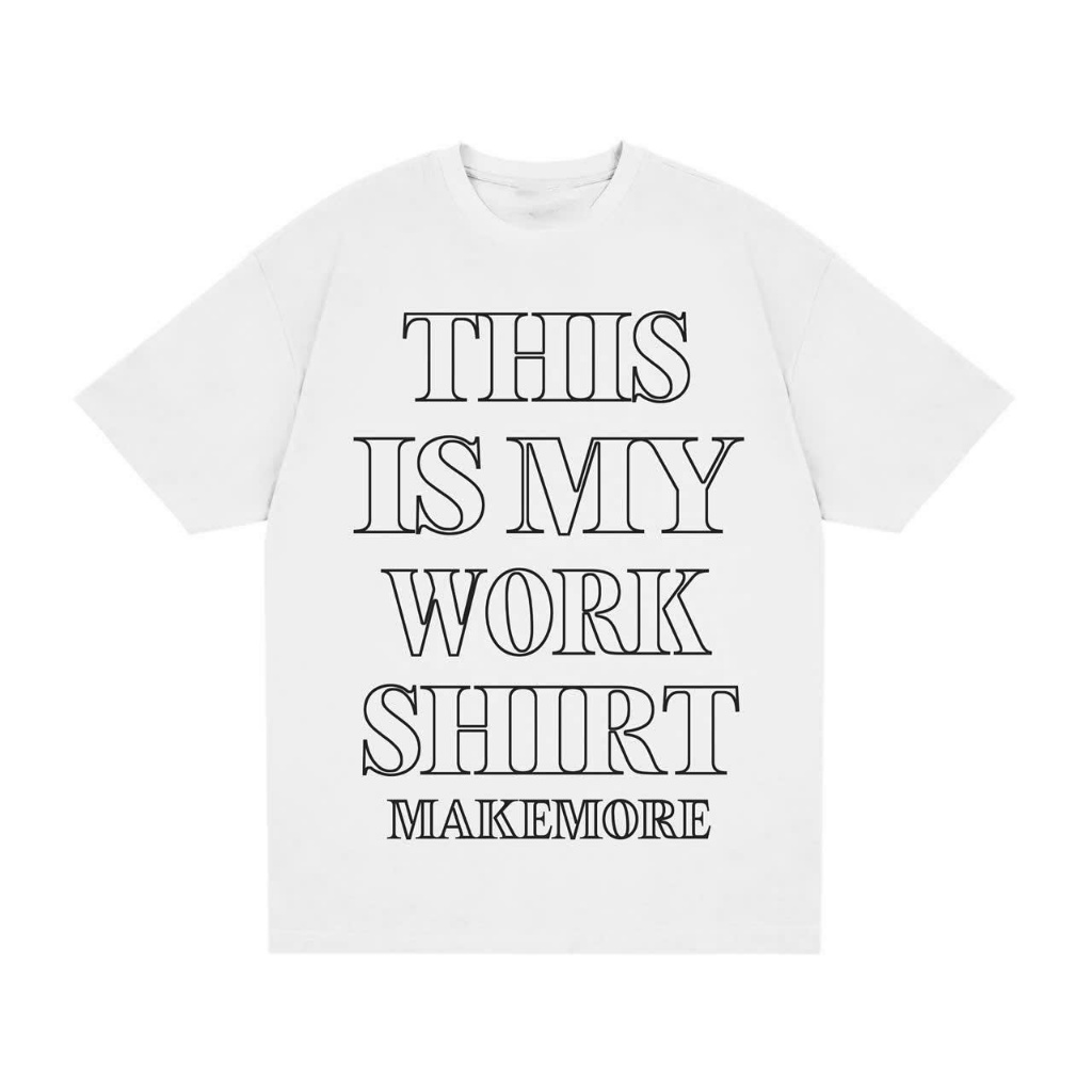 Áo thun Stee Cổ tròn THIS IS MY WORK Localbrand ICVCVNI Unisex Cotton