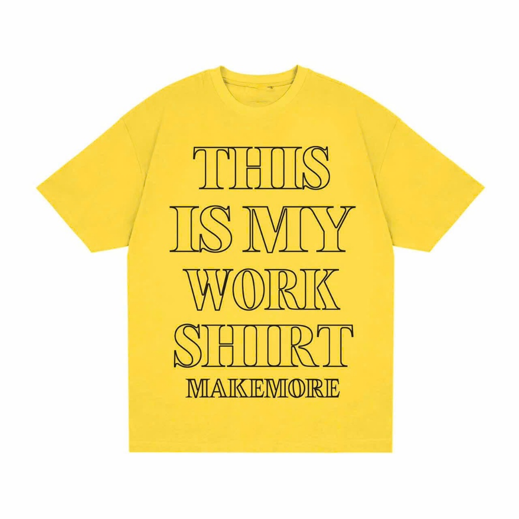 Áo thun Stee Cổ tròn THIS IS MY WORK Localbrand ICVCVNI Unisex Cotton