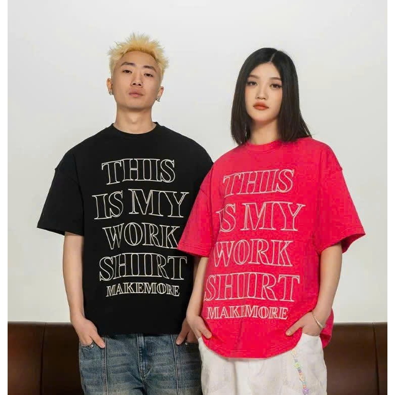 Áo thun Stee Cổ tròn THIS IS MY WORK Localbrand ICVCVNI Unisex Cotton