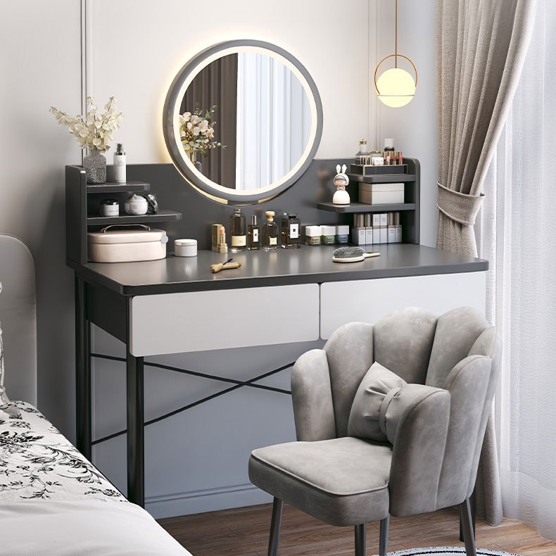 LUX Bề mặt bàn trang điểm lớn, đèn LED thông minh ba cấp độ, đáp ứng nhu cầu số lượng sản phẩm trang điểm.