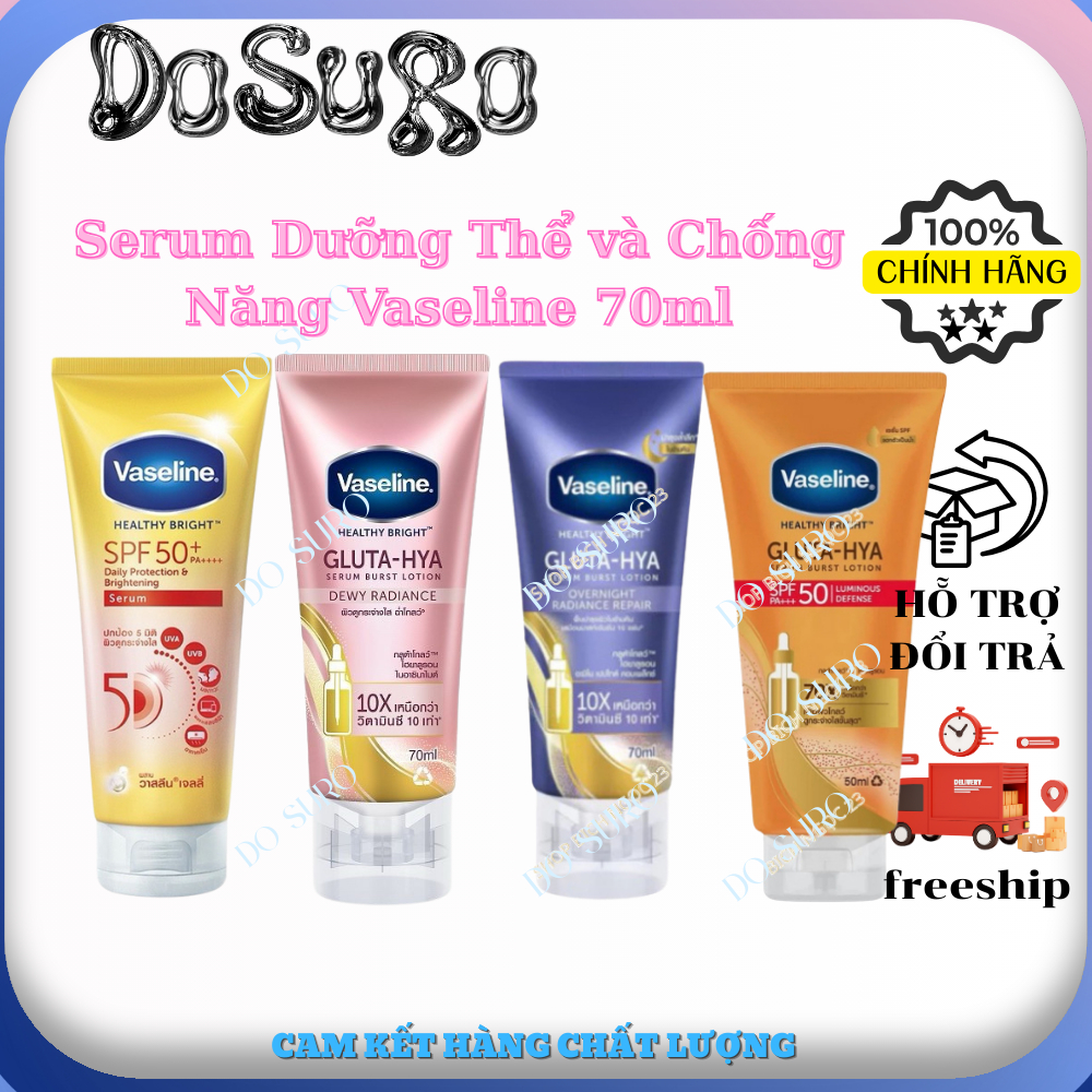 Serum Dưỡng Thể và Chống Năng Vaseline 70ml