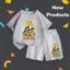 Bộ Cộc Tay Cho Bé – Hình Nhóm Bạn Phiêu Lưu Đi Muôn Nơi, Vải Thun Cotton Mềm Mại, Thoáng Khí (M 226)