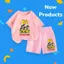 Bộ Cộc Tay Cho Bé – Hình Nhóm Bạn Phiêu Lưu Đi Muôn Nơi, Vải Thun Cotton Mềm Mại, Thoáng Khí (M 226)