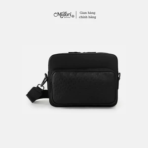 Túi Hộp Da PU Đeo Chéo Perry Nam Nữ Monogram Đựng Điện Thoại Ipad Đi Chơi Làm Học | MIDORI FOR MAN